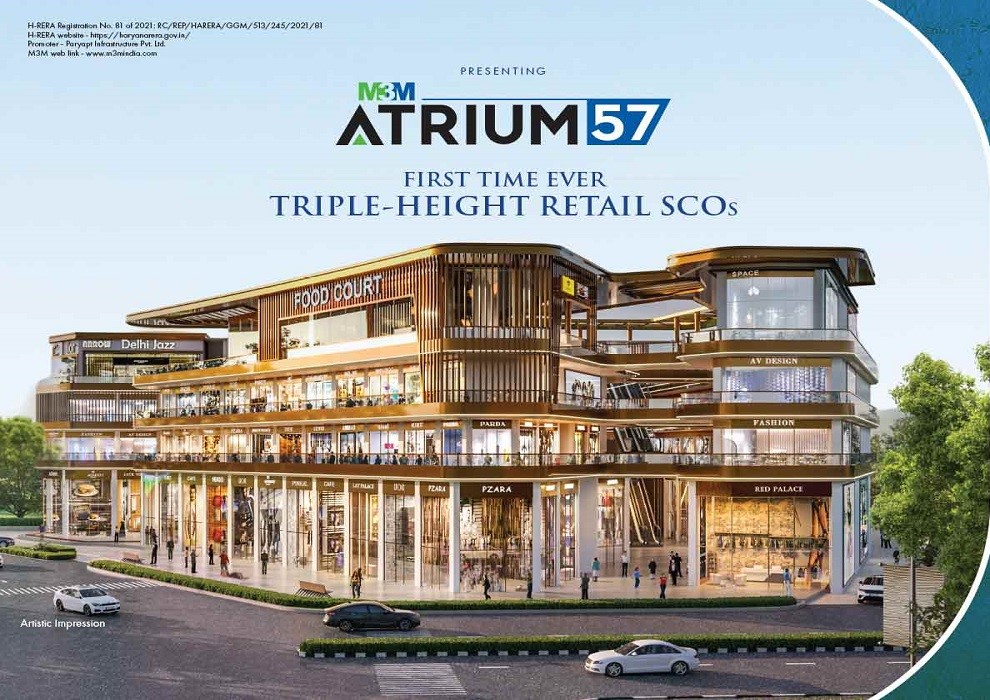 M3M PRESENTS PREMIUM COMMERCIAL ARTIUM 57